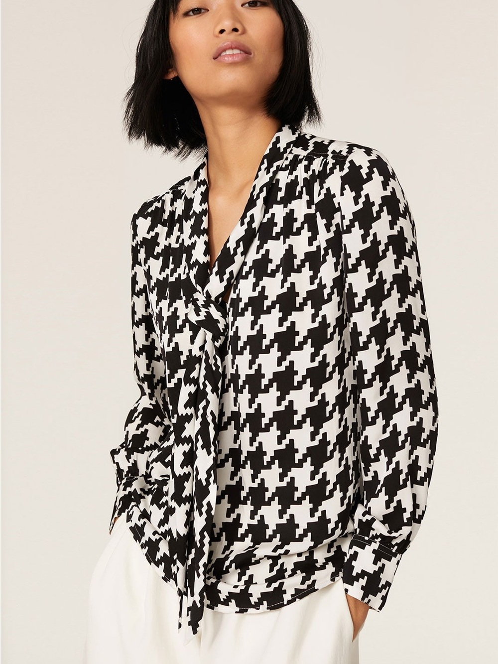 Trina Turk Silk Demming Blouse